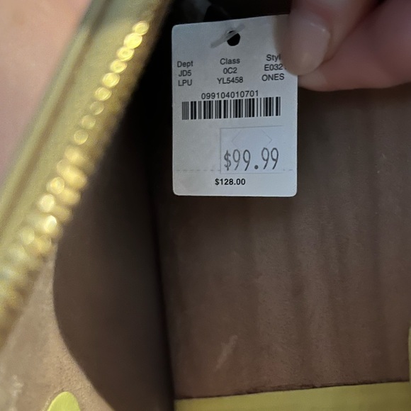 NWT J Crew Neon Yellow Large Clutch - Picture 6 of 7